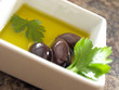 Olives in dish Olives in dish