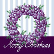 Merry Christmas-Kranz aus Kugeln