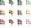 Abstract company symbols. Vector illustration. Abstract company symbols. Vector illustration.