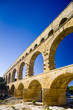 Roman aqueduct, Pont du Gard, Languedoc-Roussillon, France