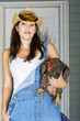 Farmer and Her Chicken