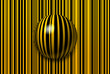 Abstract lines and sphere