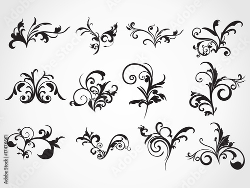 Floral Tattoos on Set Of Retro Floral Tattoos    Abdul Qaiyoom  17476661   Portfolio