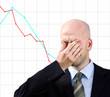 Businessman suffers from a headache Businessman suffers from a headache