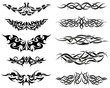 tribal tattoos set