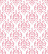 Seamless pink damask background