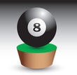 Eight ball on patch