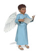Little Angel Singing - 3D render