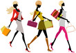 shopping girls
