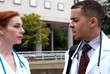 Doctors outside conference tilt