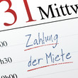 Zahlung der miete