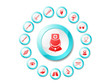 Medical and health care vector icons, part 2