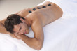 Hot stone massage in the day spa Hot stone massage in the day spa