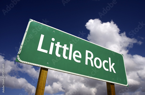 Photo: Little Rock Green Road Sign - U.S. Capitals Series. Little Rock Green Road Sign - U.S. Capitals Series.