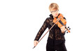 girl playing a violin