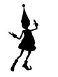 Christmas Elf Silhouette Illustration Christmas Elf Silhouette Illustration