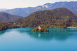 Small Island on Lake Bled (Slovenia)