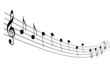 Illustration: Musiknoten Musiknoten