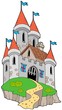 Spectacular medieval castle on hill Spectacular medieval castle on hill