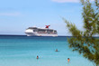 Tropical ship and beach