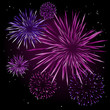 Vector fireworks