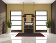 brown minimal bathroom