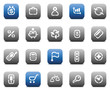 Stencil matt buttons for business