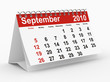 2010 year calendar on white. September 2010 year calendar on white. September