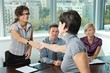 Business people at job interview