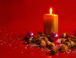 weihnachten mit Glasschmuck