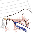 mano che disegna