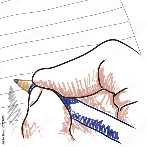 Vektor: mano che disegna mano che disegna