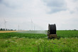 Bewässerungsschlauch auf dem Feld