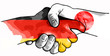 handshake germany japan