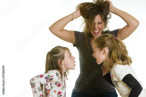 Photo: Fighting Kids Frustrated Mom Fighting Kids Frustrated Mom