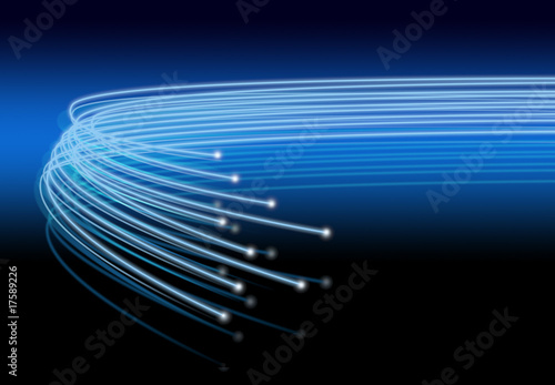 Illustration: Optical fibres Optical fibres