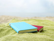 Books on towel