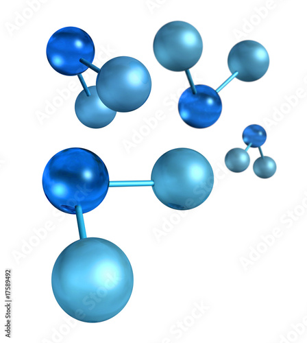 Illustration: Water molecules Water molecules