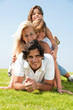 Portrait of happy family