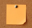 Note on notice board Note on notice board