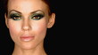 Portrait of beautiful sexy woman with outstanding makeup