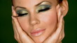 Portrait of beautiful sexy woman with outstanding makeup