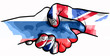 handshake uk russia