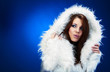 portrait of a winter woman, fantasy fashion portrait of a winter woman, fantasy fashion