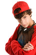 Portrait of young handsome man with arms crossed