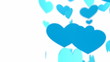 Flying heart. Blue version