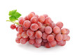 Fresh pink grape on white background Fresh pink grape on white background