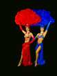 vegas showgirls dancing