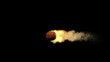Burning Pumpkin with alpha