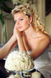 Pretty young blond bride